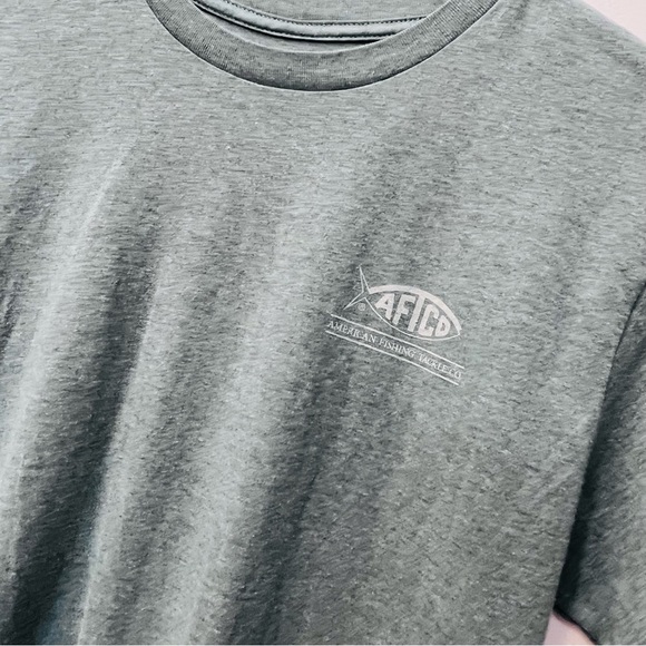 AFTCO Release SS T-Shirt men’s size small blue gray - Picture 2 of 6